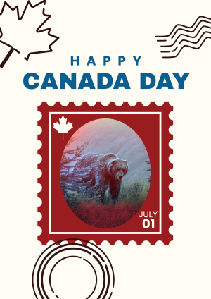 Canada Bear Stamp Flyer Image Preview