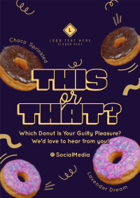 This or That Donuts Poster Preview