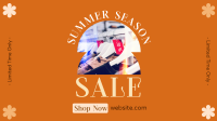 Summer Season Sale Facebook Event Cover Design