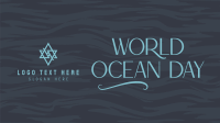 Minimalist Ocean Advocacy Facebook Event Cover Design