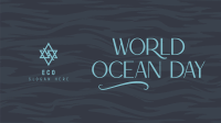 Minimalist Ocean Advocacy Facebook event cover Image Preview