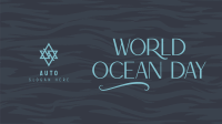 Minimalist Ocean Advocacy Facebook event cover Image Preview