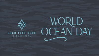 Minimalist Ocean Advocacy Facebook event cover Image Preview