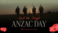 Silhouette Anzac Day Animation Design