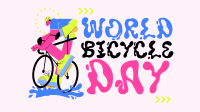 Go for Adventure on Bicycle Day Facebook Event Cover Design