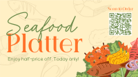 Seafood Platter Sale Facebook Event Cover Design