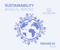 Sustainability Annual Report Facebook Post Design