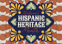 Talavera Hispanic Heritage Month Postcard Image Preview