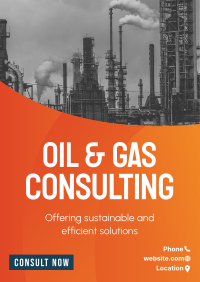 Oil and Gas Business Flyer Design