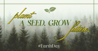 Earth Day Green Nature Facebook Ad Design