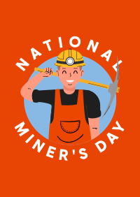 Miners Day Event Poster Design