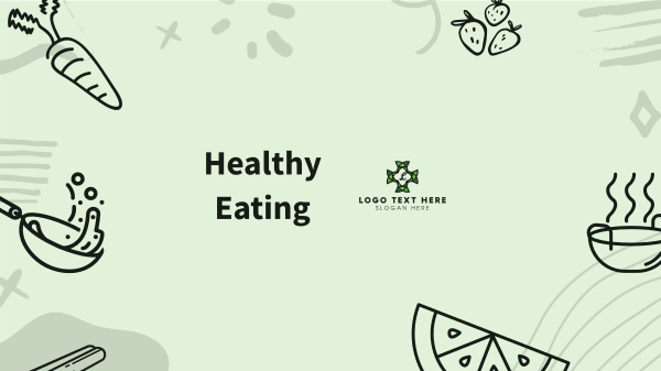 Healthy Eating YouTube Banner Design Image Preview
