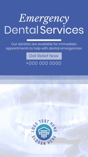 Corporate Emergency Dental Service Instagram story Image Preview