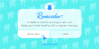 Dental Checkup Reminder Twitter post Image Preview