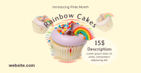 Pride Rainbow Cupcake Facebook ad Image Preview