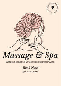 Cosmetics Spa Massage Flyer Design