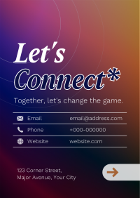 Modern Connect With Us Poster Design