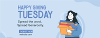 Spread Generosity Facebook Cover Design