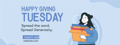 Spread Generosity Facebook cover Image Preview