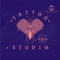 Tattoo Moth Instagram Post Design