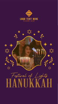 Celebrate Hanukkah Family YouTube Short Design
