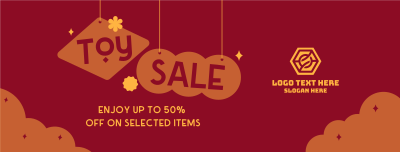 Cute Toys Sale Promo Facebook cover Image Preview