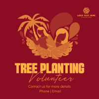 Minimalist Planting Volunteer Instagram Post Design