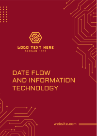 Data Flow and IT Flyer Image Preview