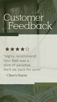 Tropical Hotel Feedback TikTok Video Image Preview