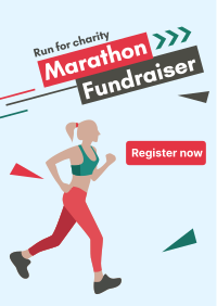 Marathon for Charity Flyer Design