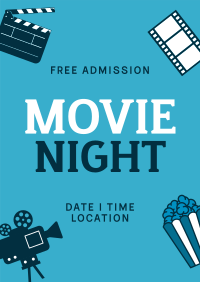 Cinema Movie Night Poster Image Preview
