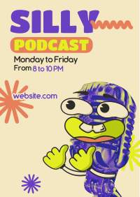 Funny Comedy Podcast  Flyer Design