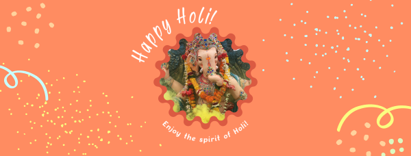 Happy Holi Festival Facebook Cover Design Image Preview