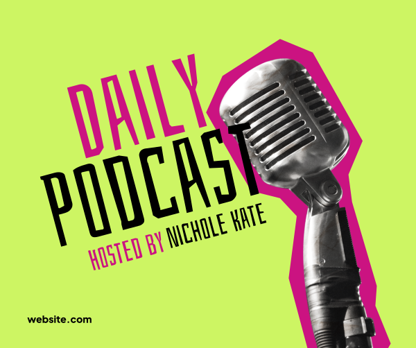 Daily Podcast Facebook Post Design Image Preview