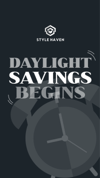Playful Daylight Savings Facebook story Image Preview