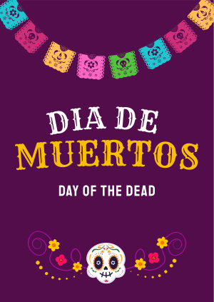 Festive Dia De Los Muertos Poster Image Preview