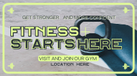 Geometric Fitness Gym Animation Preview
