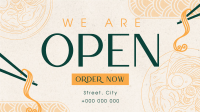 Oriental Cuisine Now Open Animation Image Preview