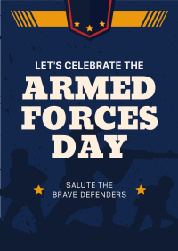 Armed Forces Day Greetings Poster Image Preview