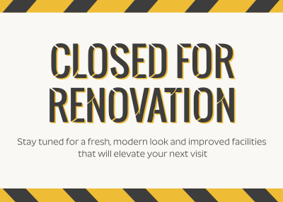 Under Renovation Construction Postcard Image Preview
