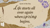 Scrapbook Spring Quote Animation Preview