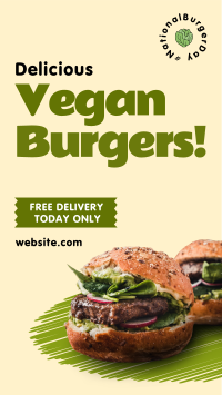 Vegan Burgers Facebook story Image Preview