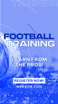 Textured Pro Football Training Instagram Reel Image Preview