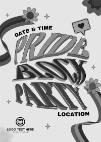 Hippie Pride Party Poster Design