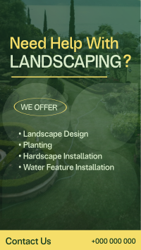 Simple Landscaping Services Instagram Reel Preview