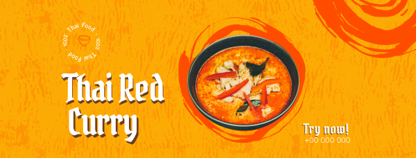 Thai Red Curry Facebook Cover Design Image Preview