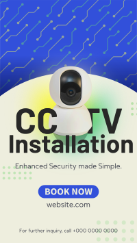 CCTV Installation Service Instagram Reel Design