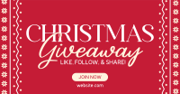 Christmas Giveaway Promo Facebook Ad Design