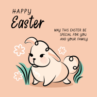 Easter Bunny Greeting Instagram post Image Preview