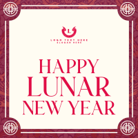 Lunar New Year Celebration Instagram Post Design